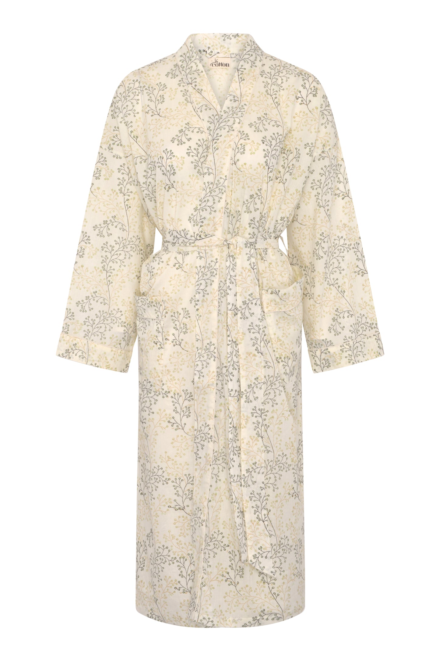 Printed Beige Robe