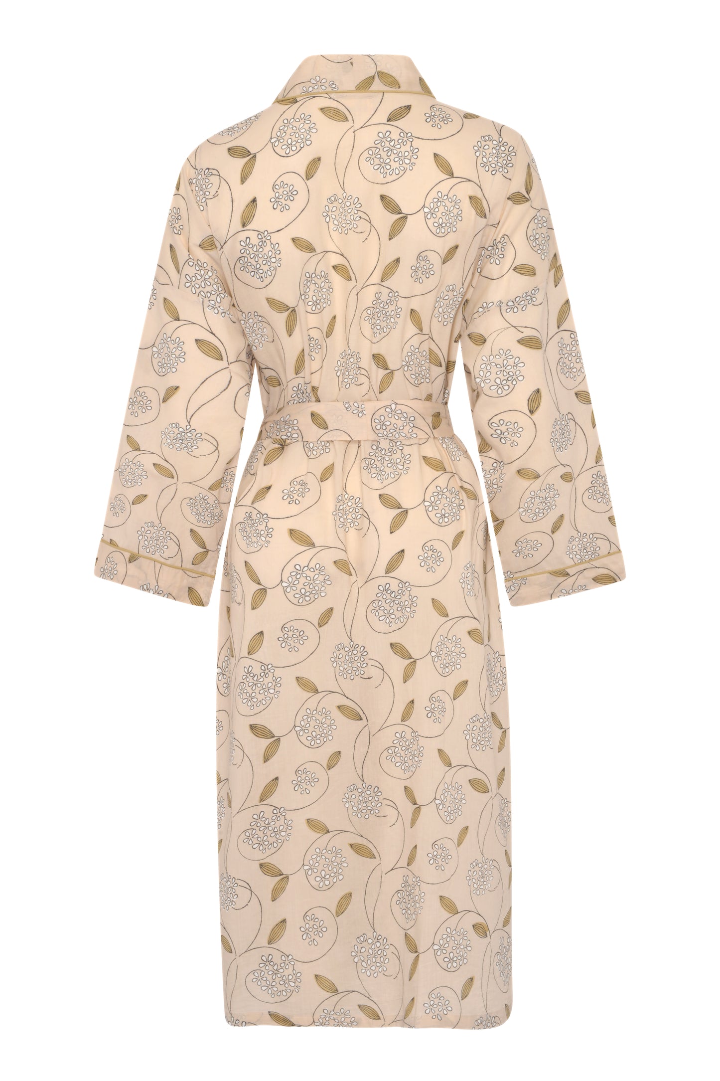 Printed Cream Robe